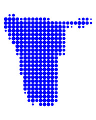 Image showing Map of Namibia