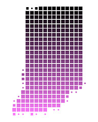 Image showing Map of Indiana