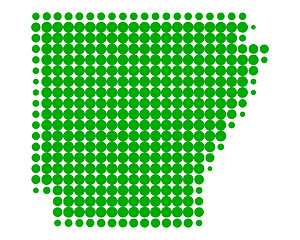 Image showing Map of Arkansas