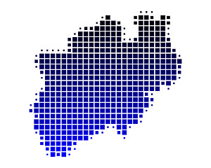 Image showing Map of North Rhine-Westphalia