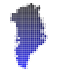 Image showing Map of Greenland