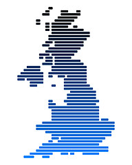 Image showing Map of Great Britain