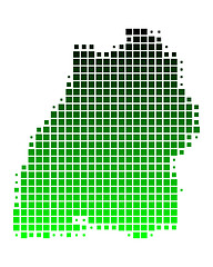 Image showing Map of Baden-Wuerttemberg