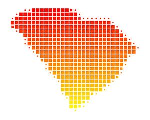 Image showing Map of South Carolina