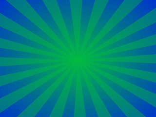 Image showing Blue and green rays