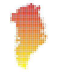 Image showing Map of Greenland