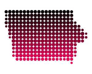 Image showing Map of Iowa