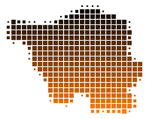 Image showing Map of Saarland