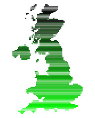 Image showing Map of Great Britain