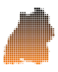 Image showing Map of Baden-Wuerttemberg