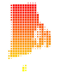 Image showing Map of Rhode Island