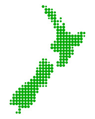 Image showing Map of New Zealand