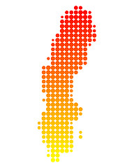 Image showing Map of Sweden