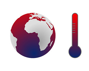 Image showing Climate change: global warming