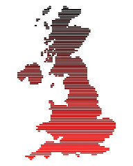 Image showing Map of Great Britain