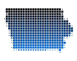 Image showing Map of Iowa