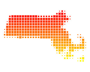 Image showing Map of Massachusetts