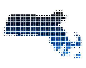 Image showing Map of Massachusetts