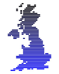 Image showing Map of Great Britain