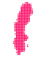 Image showing Map of Sweden