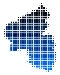Image showing Map of Rhineland-Palatinate