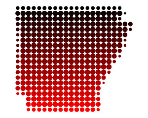 Image showing Map of Arkansas