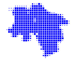 Image showing Map of Lower Saxony