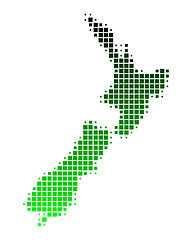 Image showing Map of New Zealand