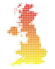 Image showing Map of Great Britain