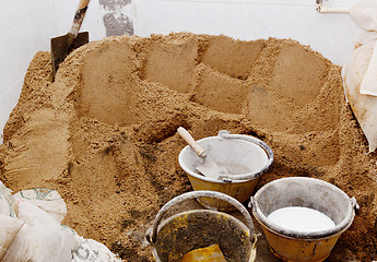 Image showing Pile of sand