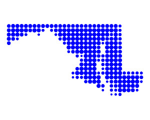 Image showing Map of Maryland