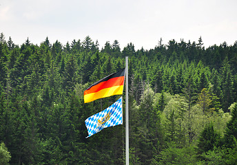 Image showing Bavarian and German flag