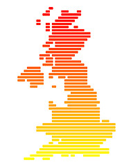 Image showing Map of Great Britain