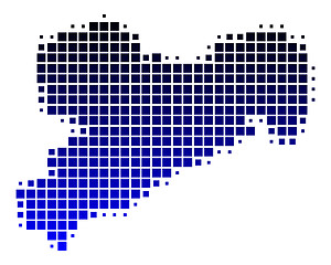 Image showing Map of Saxony