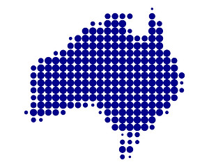 Image showing Map of Australia