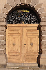 Image showing Portal of church Maria Himmelfahrt in Deggendorf, Bavaria