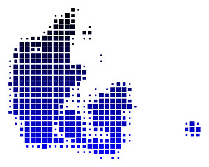 Image showing Map of Denmark