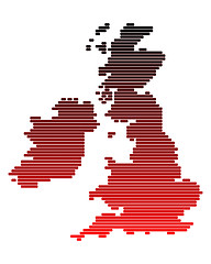 Image showing Map of the British Isles