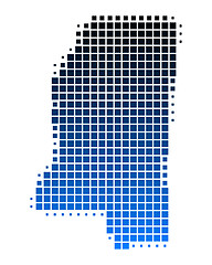 Image showing Map of Mississippi