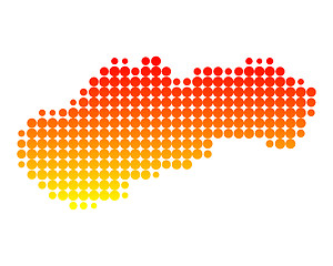 Image showing Map of Slovakia