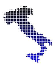 Image showing Map of Italy