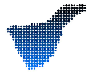 Image showing Map of Tenerife