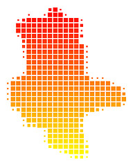 Image showing Map of Saxony-Anhalt