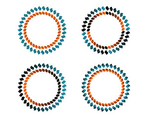 Image showing Coloured circles