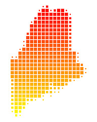 Image showing Map of Maine