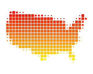 Image showing Map of United States of America