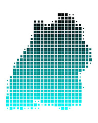 Image showing Map of Baden-Wuerttemberg