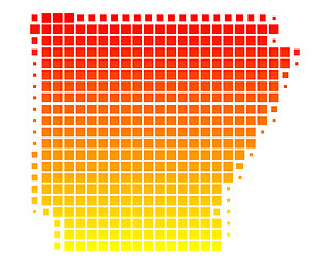 Image showing Map of Arkansas