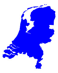 Image showing Map of the Netherlands