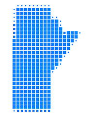 Image showing Map of Manitoba